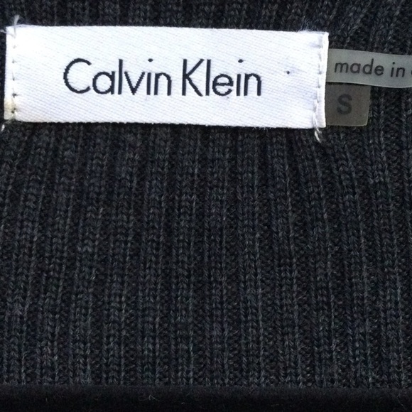NWOT Calvin Klein charcoal Sweater Dress size Small - Picture 2 of 7